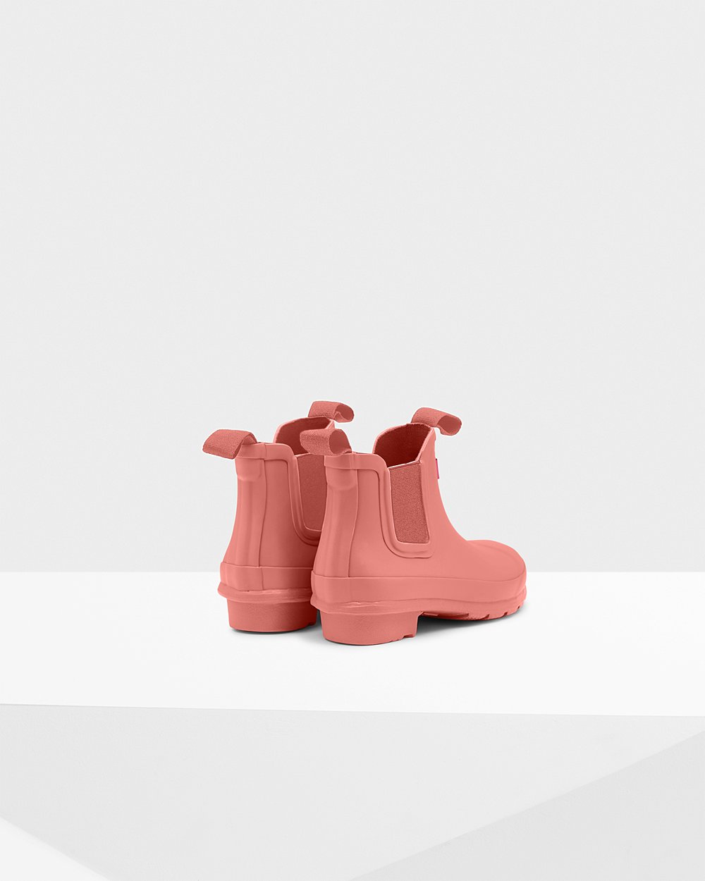 Hunter Original Big Chelsea Boots - Sale Clearance Kids Pink - TZBLXG614